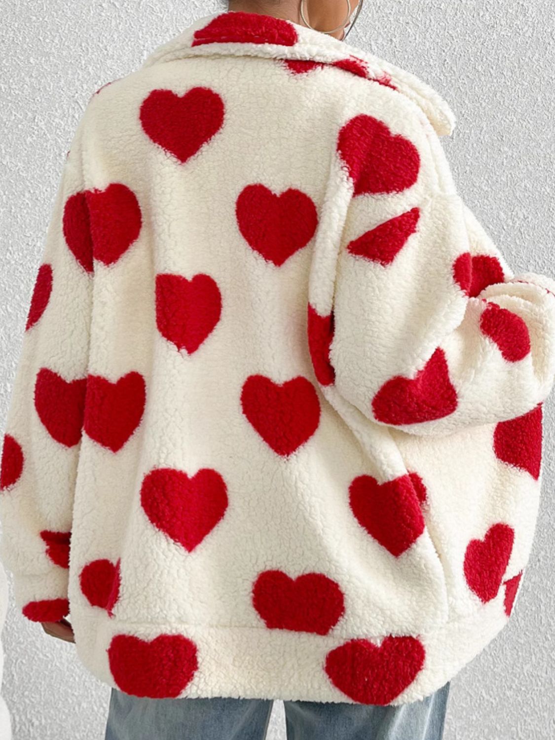 Heart Drop Shoulder Jacket