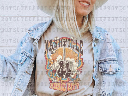 Nashville Music City Graphic Tee: Harmonize Your Style with Southern Charm