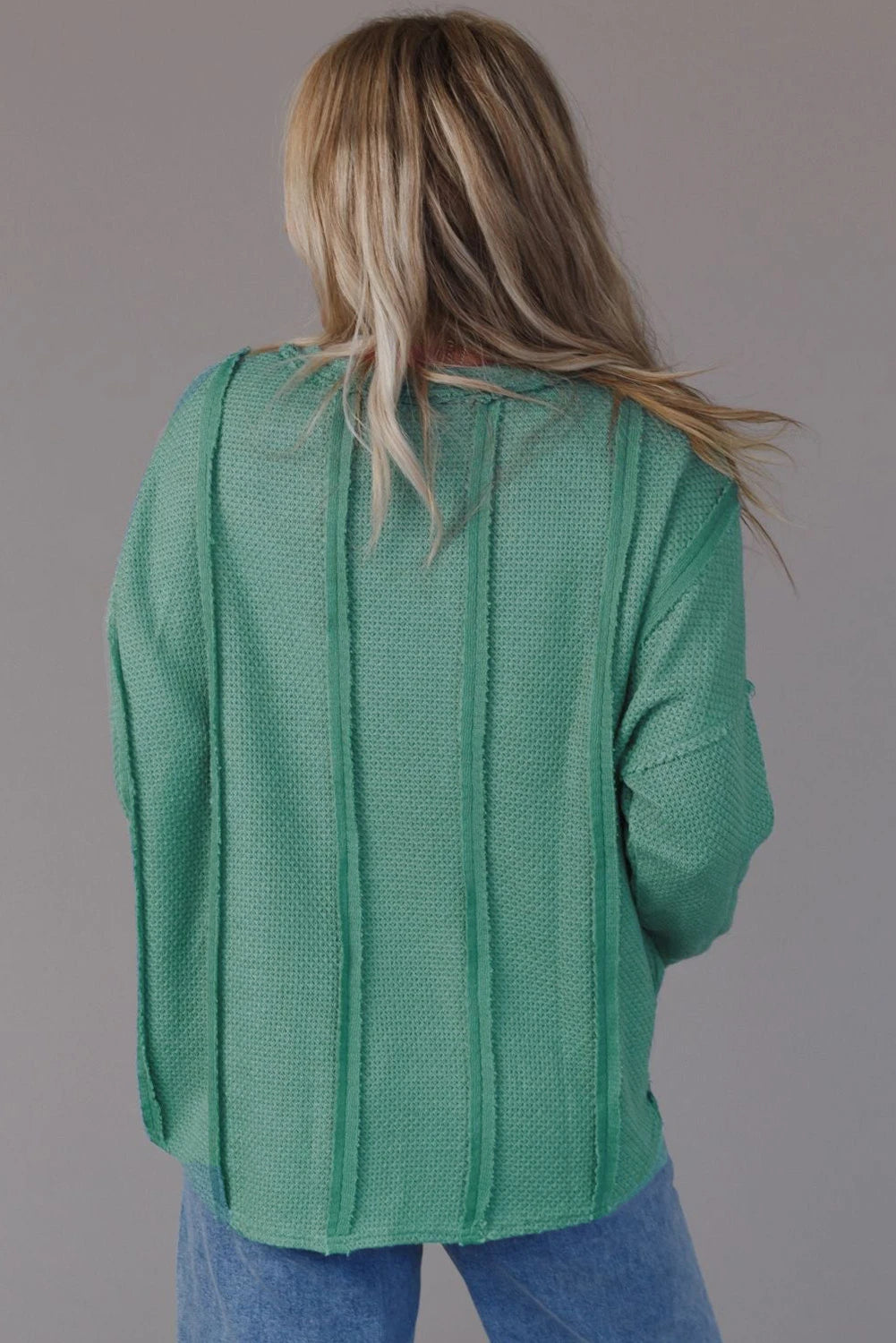 Exposed Seam Knit Top