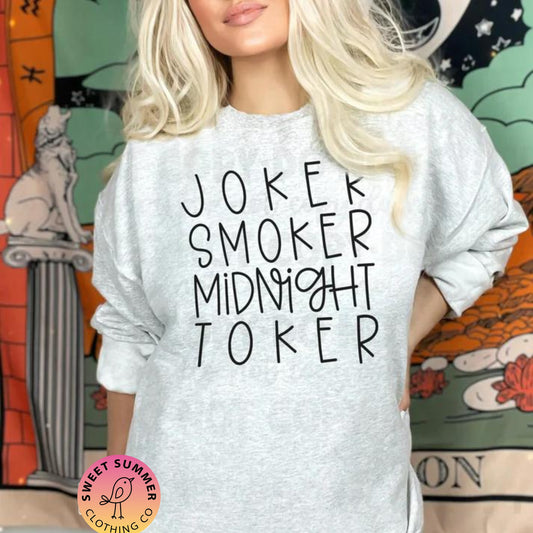 Midnight Toker Graphic T-Shirt or Crewneck - Get Your Groove On!