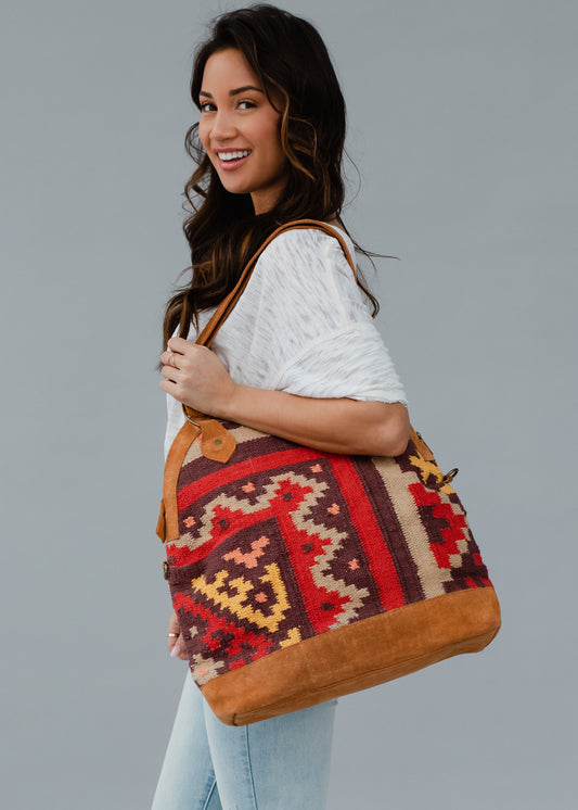 Multicolored Aztec Bag