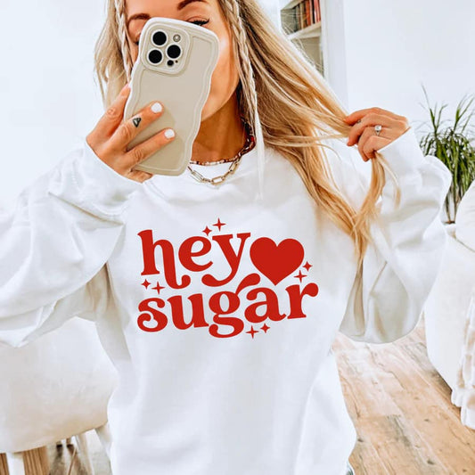Hey Sugar Valentine Graphic Tee – Sweetheart Style for the Season of Love
