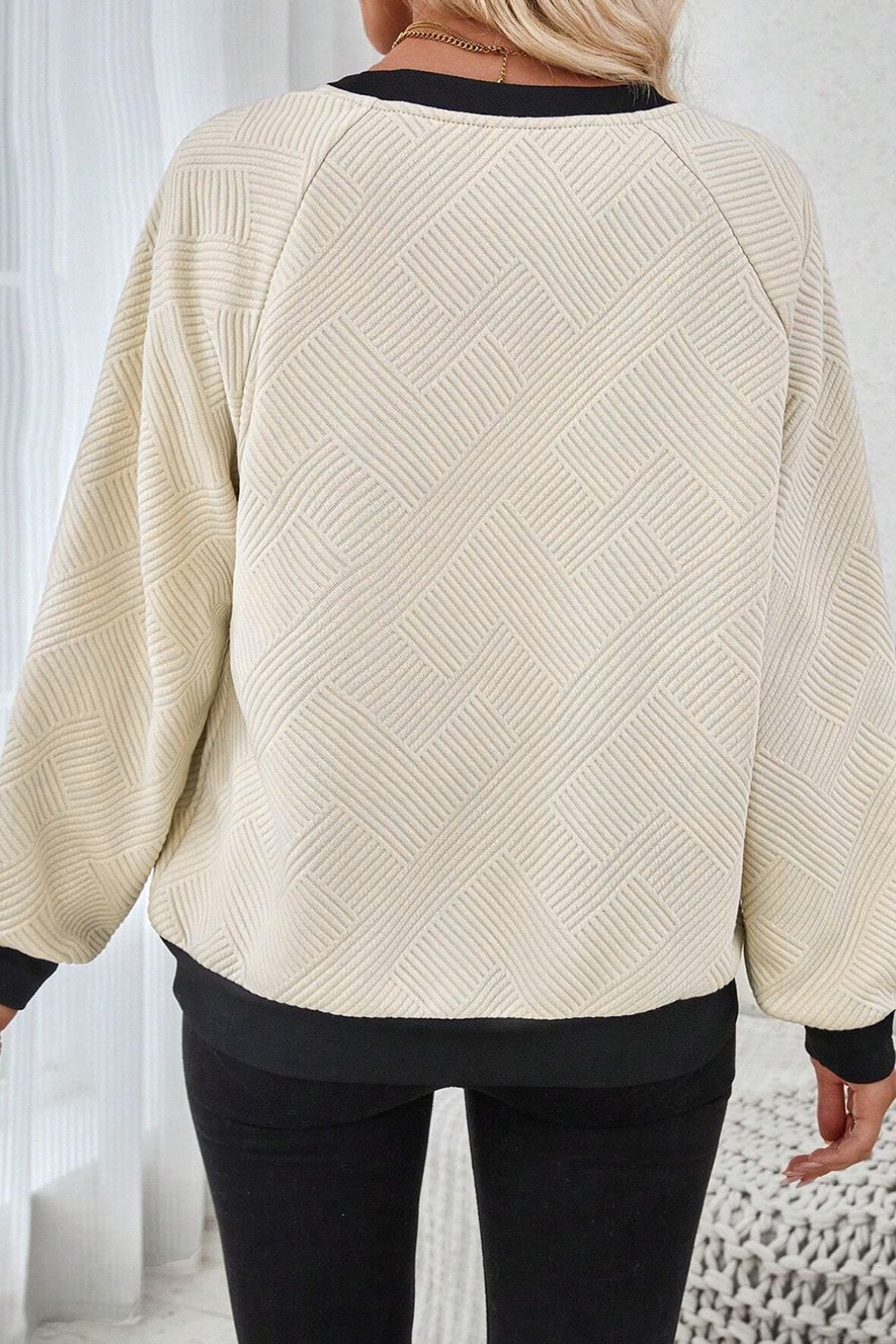 Texture Contrast Sweater