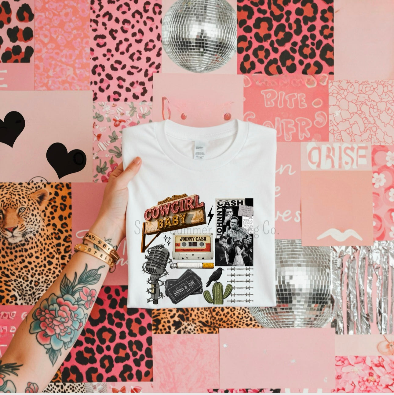 Cash Graphic Collage Tee