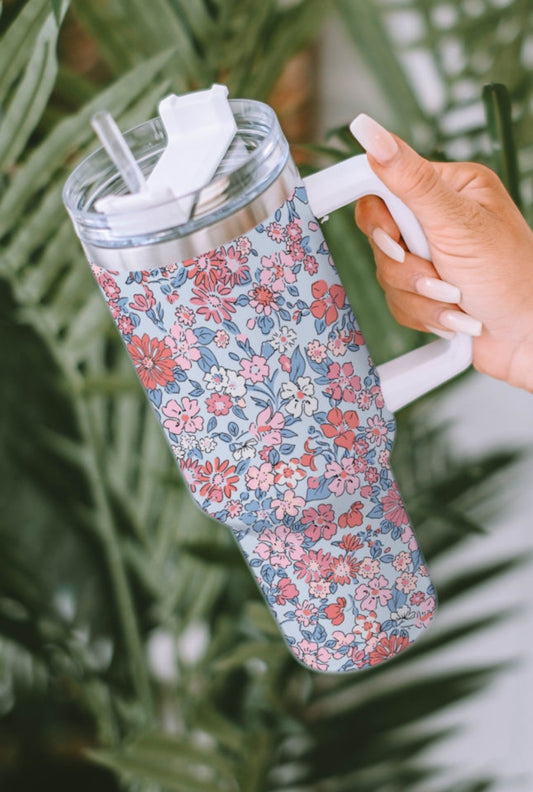 Floral Stainless Steel 40oz Tumbler
