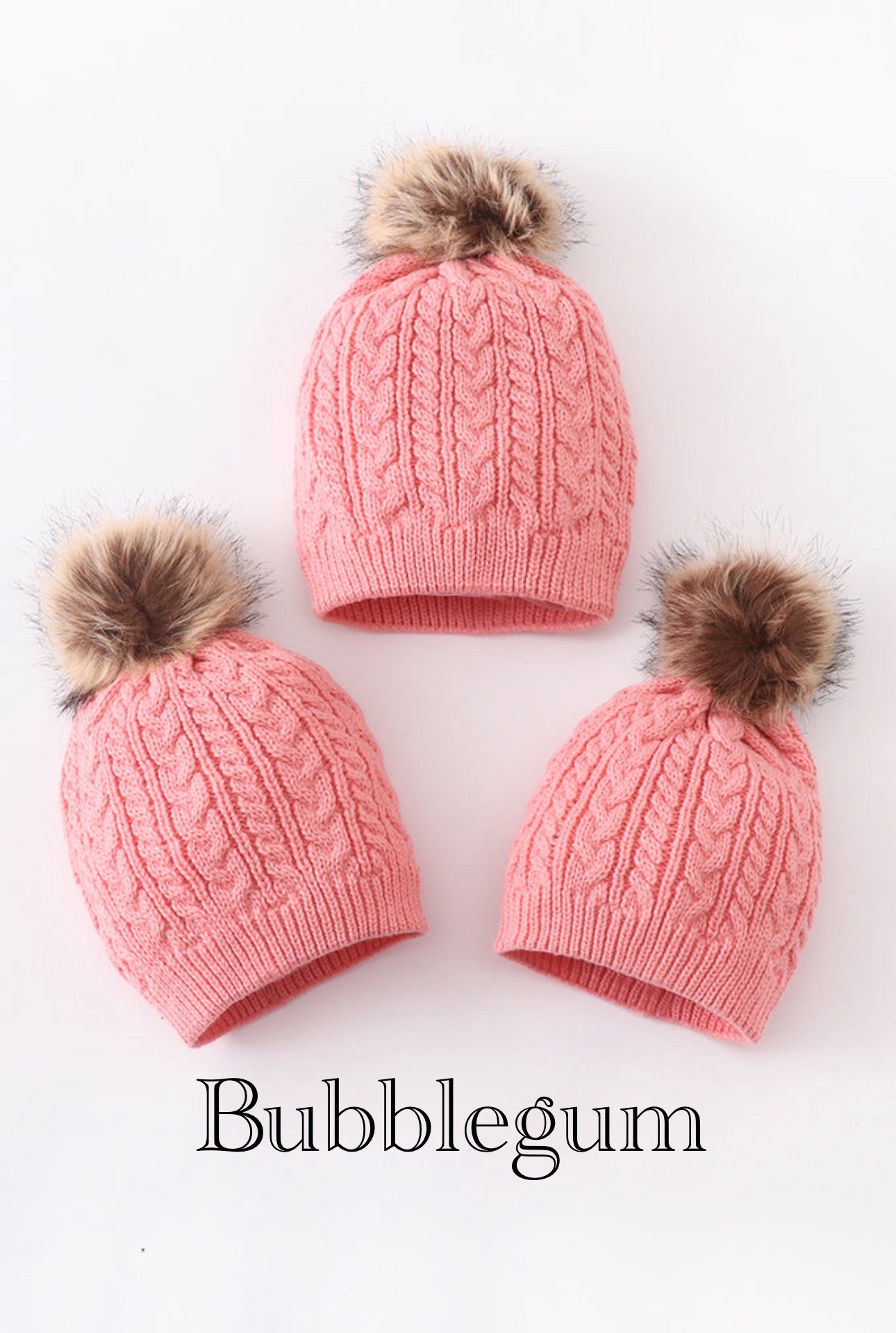 Cable Knit Beanies- Adult and Kids