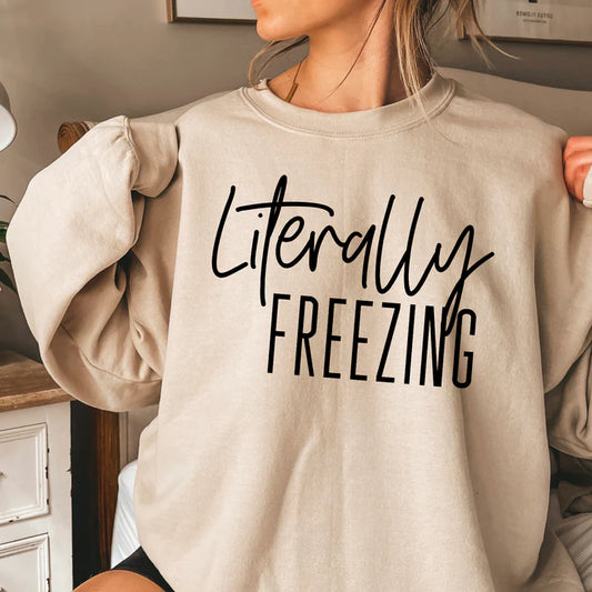 Literally Freezing Graphic Tee: Embrace the Chill with Cool Style