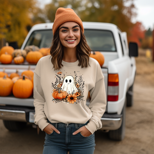 Cute Ghost Pumpkin Shirt