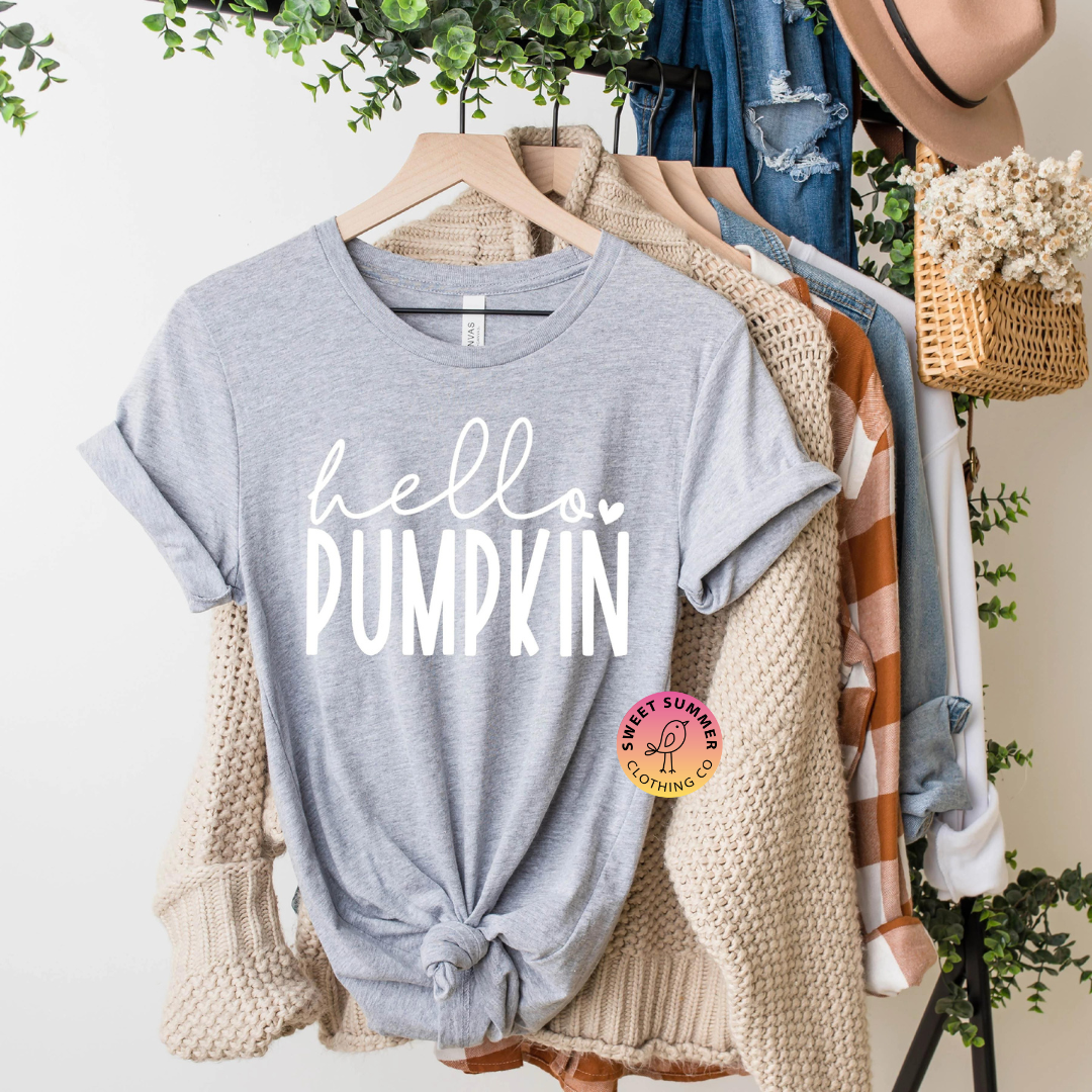 Hello Pumpkin Fall Shirt