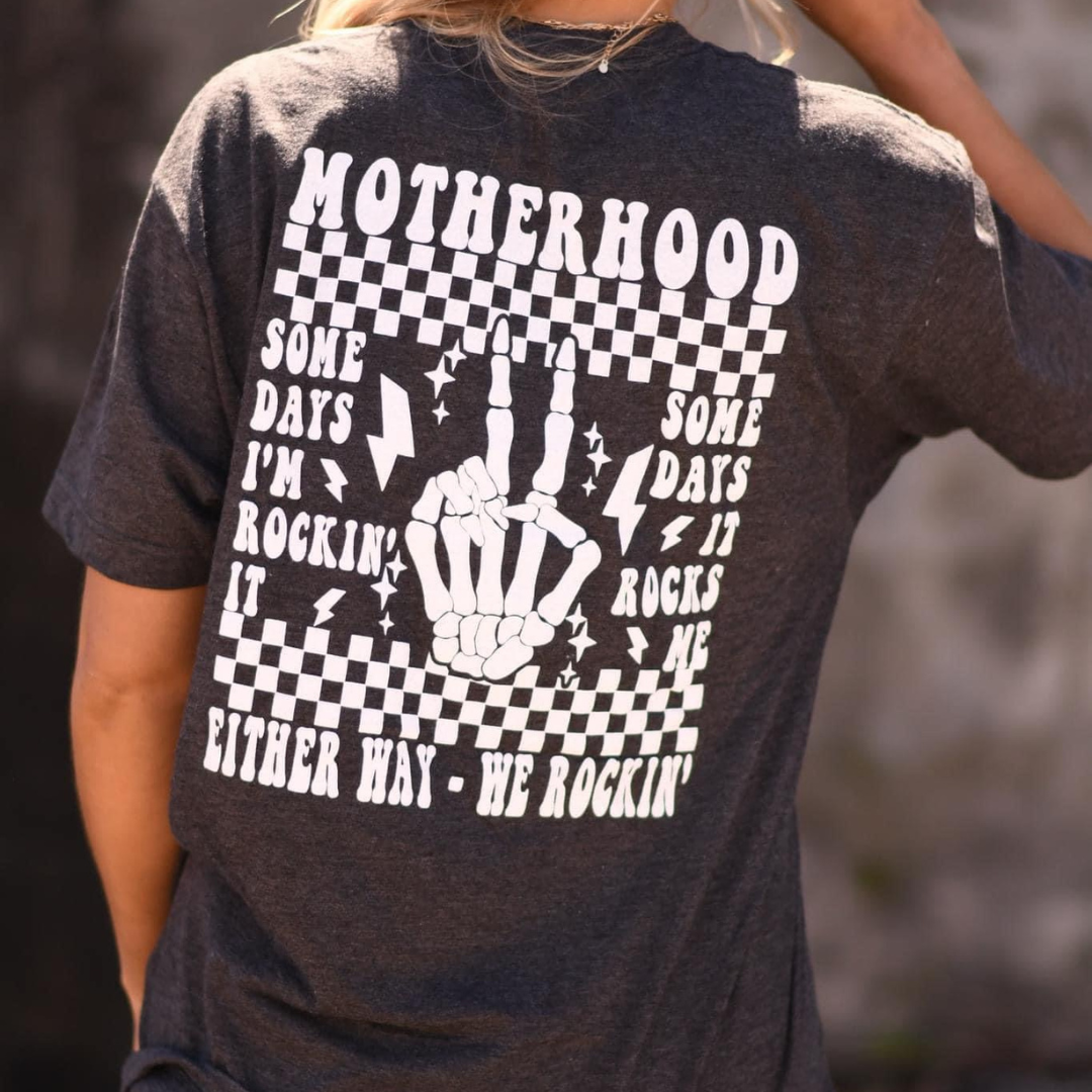 Rockin' Motherhood Graphic T-Shirt