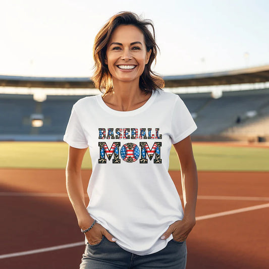 Baseball Mom Graphic Tee – Hit a Home Run in All-Star Style