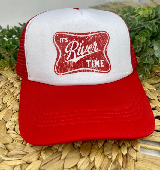 It's River Time Trucker Hat, Trendy Trucker Hat