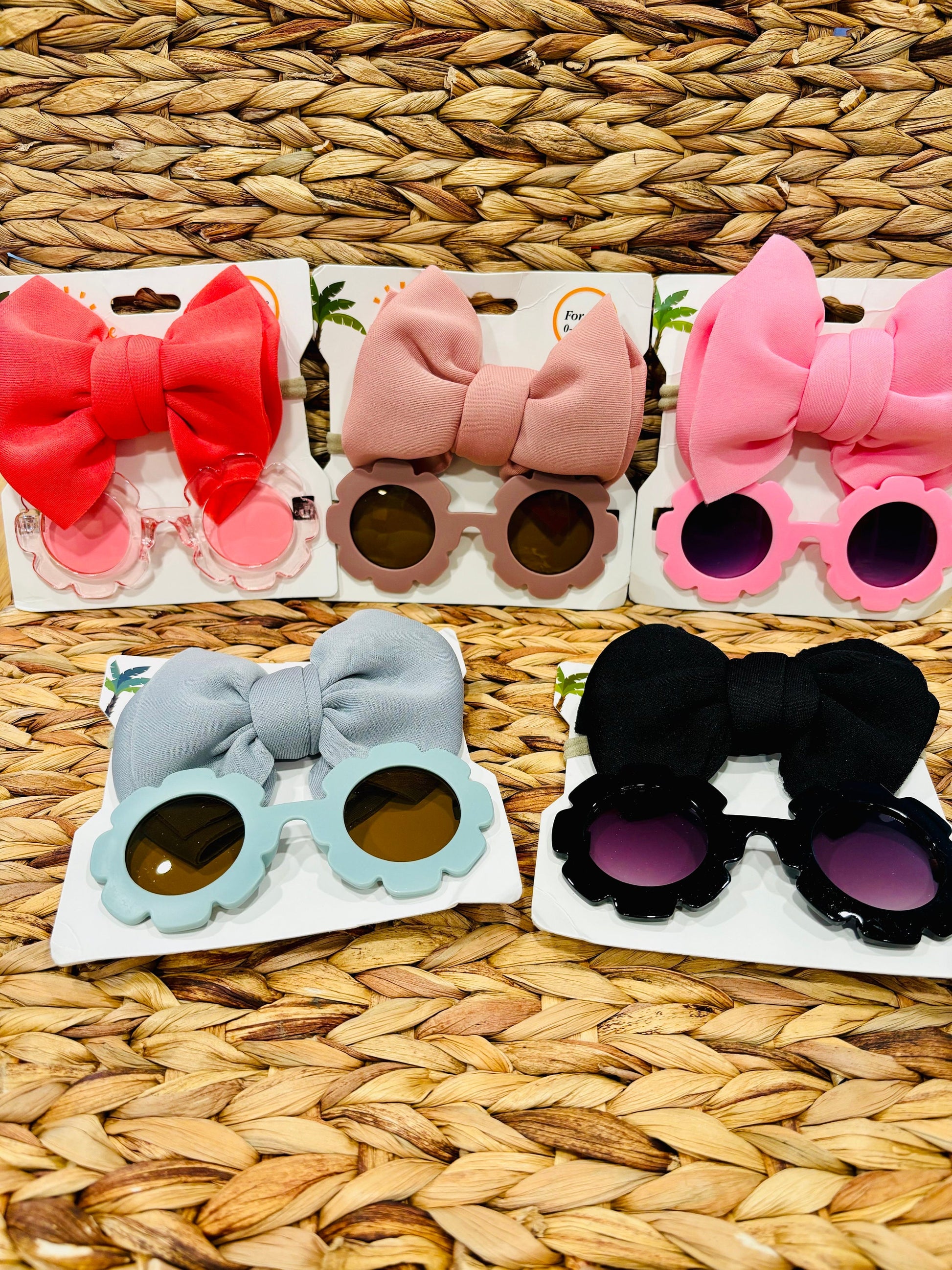 Girls sunglasses and matching bow headband, toddler girl sunglasses, toddler sunglasses and bow set