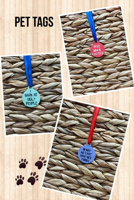 Pet Tag, Funny Dog Tags, Sassy Pet Tag