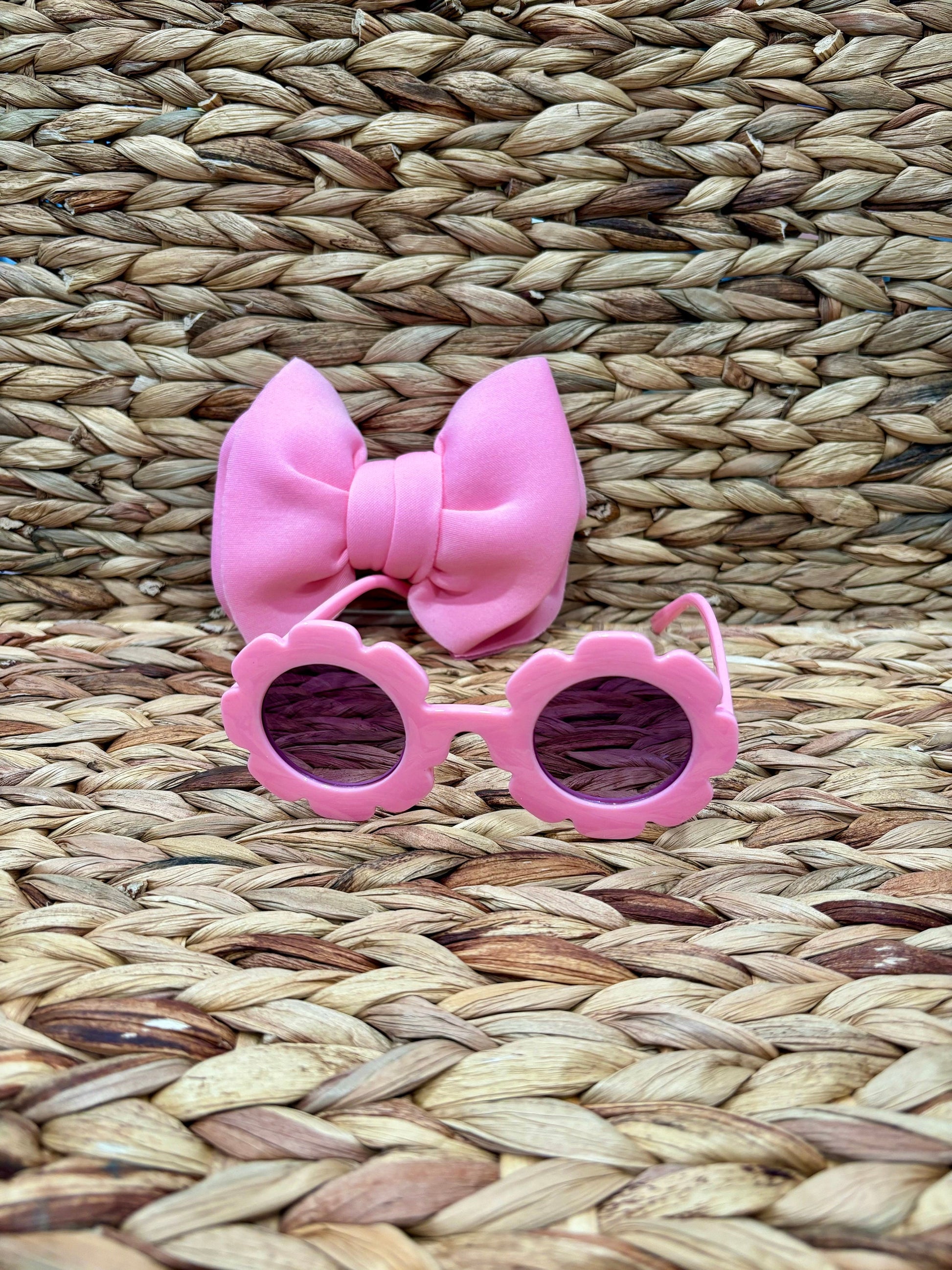 Girls sunglasses and matching bow headband, toddler girl sunglasses, toddler sunglasses and bow set