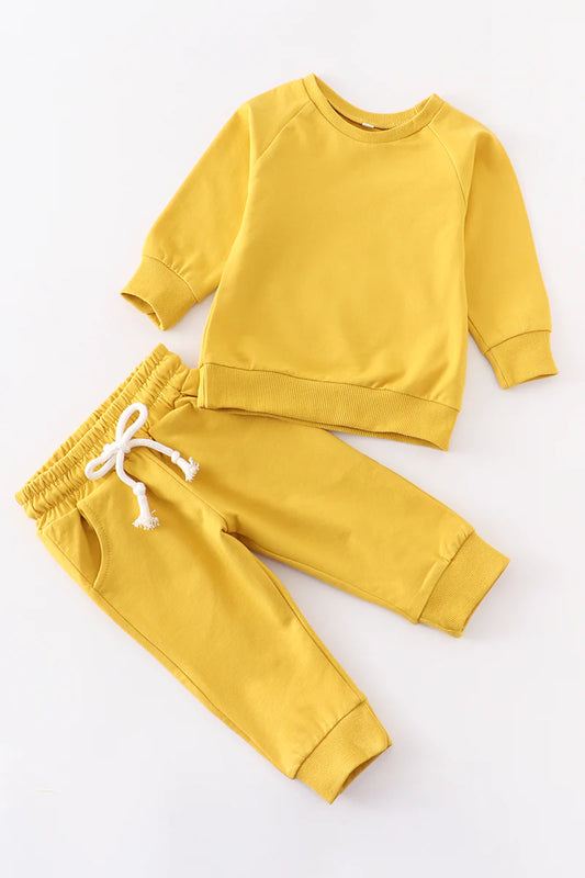 Yellow Sweatpant Set