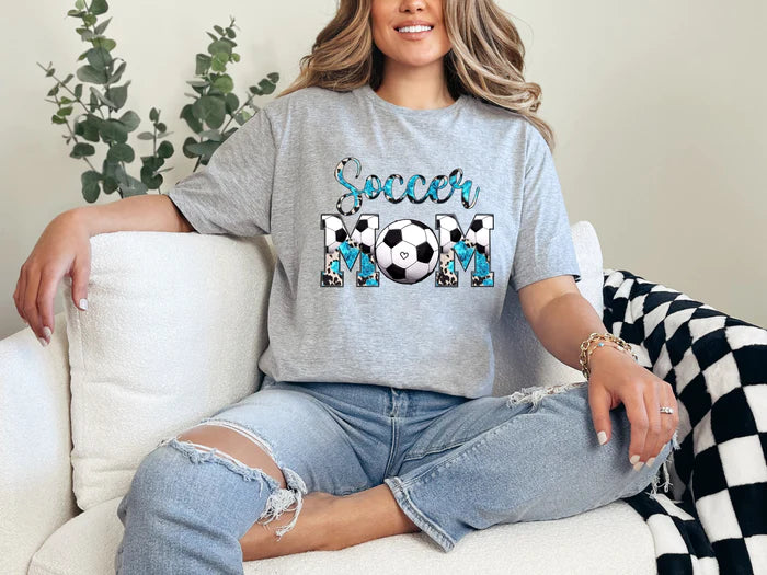 Soccer Mom Graphic Tee – Score Goals On and Off the Field in Style!