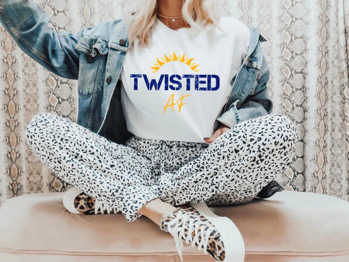 Twisted AF Graphic Tee & Sweatshirt- "Expressing a little twist in my style! 🌀