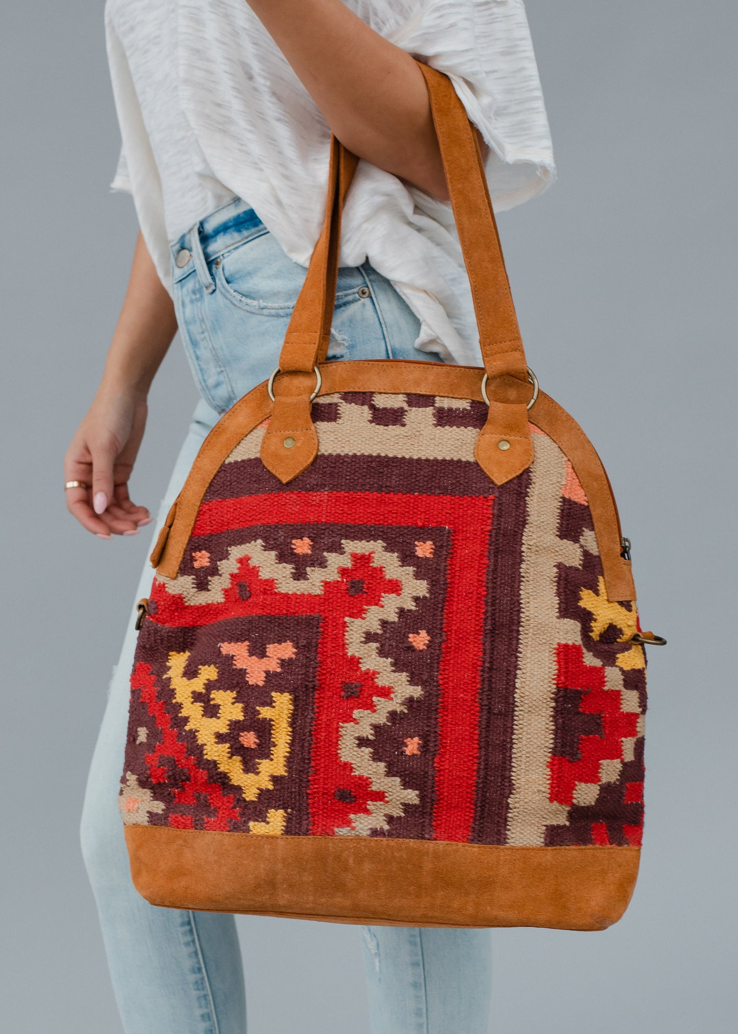 Multicolored Aztec Bag
